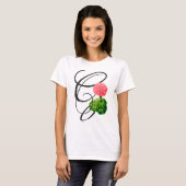 Initial G, Vintag Geranium T - Shirt (Vorne ganz)