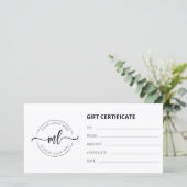 Initial-Geschenkgutachten für das Logo für Unterne (Stehend Vorderseite)