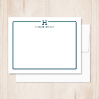 Initial Gift für Men Office Stationery Navy Blue