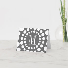 Initial-Graue Vorlage für Monogramm-Blank