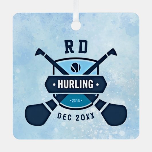 Initial-Gurling-gälisches Emblem für benutzerdefin Ornament Aus Metall (Vorderseite)