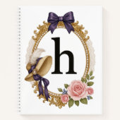 Initial H Personalized Teacher Gift Regency Notizblock (Vorderseite)