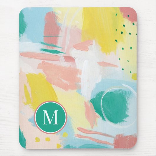 Initial hinzufügen | ABSTRAKT Mousepad (Vorne)