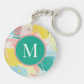 Initial hinzufügen | ABSTRAKT Schlüsselanhänger (Rückseite)