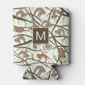 Initial hinzufügen | Lächelndes Muster Dosenkühler (Rückseite)