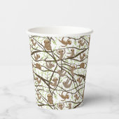 Initial hinzufügen | Lächelndes Muster Pappbecher (Rückseite)