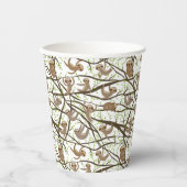 Initial hinzufügen | Lächelndes Muster Pappbecher (Vorderseite)