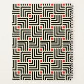 Initial hinzufügen | Muster geometrischer Linien Planer (Rückseite)