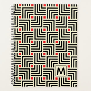 Initial hinzufügen   Muster geometrischer Linien Planer