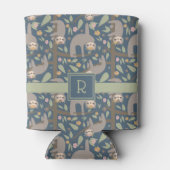 Initial hinzufügen | Niedliches Muster für die fla Dosenkühler (Rückseite)