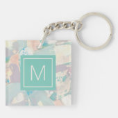 Initial hinzufügen | Weiße Felsenbrühe Schlüsselanhänger (Rückseite)