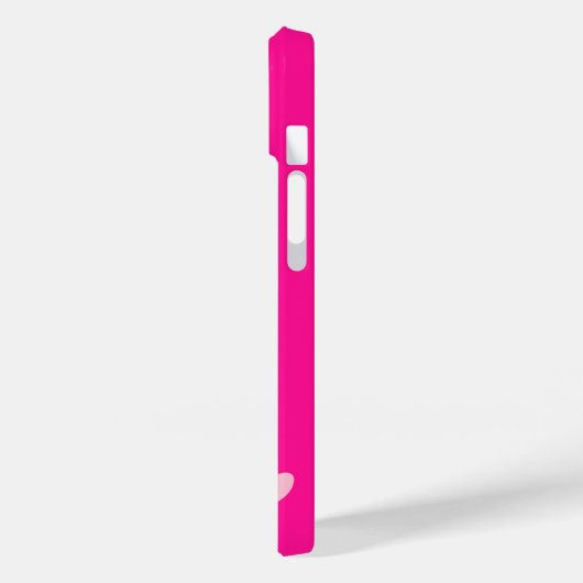 Initial Hot Pink Case-Mate iPhone Hülle (Rückseite / Links)