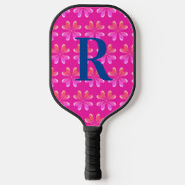 Initial Hot Pink Retro Pickleball Schläger