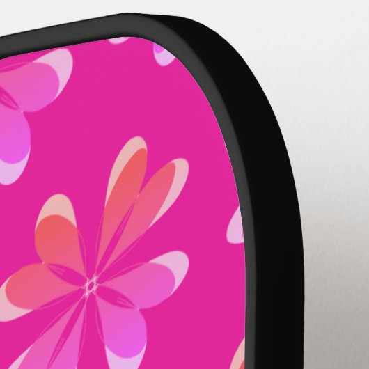 Initial Hot Pink Retro Pickleball Schläger (Linke Seite)