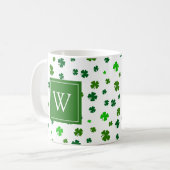 Initial Irish Kleeblatt Monogram Coffee Tasse (Vorderseite Links)