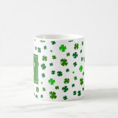 Initial Irish Kleeblatt Monogram Coffee Tasse (Mittel)