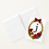 Initial J Personalized Gift Elegant Regency Notizblock (Innenseite)