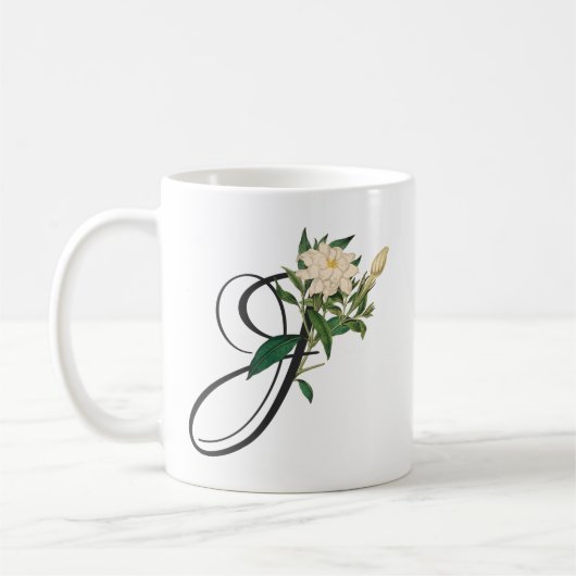 Initial J, Vintag Jasmine Coffee Tasse (Links)
