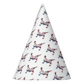 Initial K Mit Monogramm American Flag Color Elegan Partyhütchen (Links)