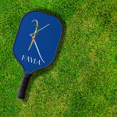 Initial-K-Monogramm-Aquarell-Rot-Blütengroßmutter Pickleball Schläger