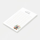 Initial-K-Monogramm-Kranz Post-it Klebezettel (angewinkelt)