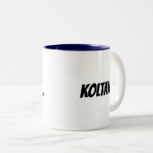 Initial K & Personalisiert Name Coffee Tasse (VorderseiteRechts)