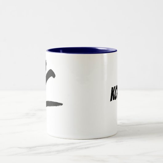 Initial K & Personalisiert Name Coffee Tasse (Mittel)