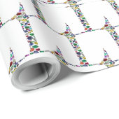 Initial L Geschenkpapier (Rolleneckpunkt)