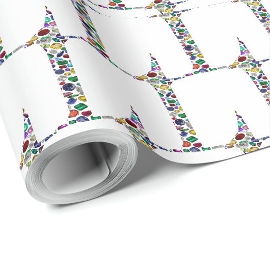 Initial L Geschenkpapier (Rolleneckpunkt)