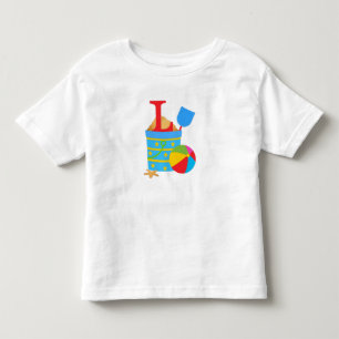 Initial L - Kleinkind Fine Jersey T - Shirt