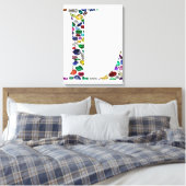 Initial L Leinwanddruck (Insitu (Schlafzimmer))