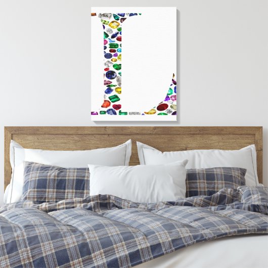 Initial L Leinwanddruck (Insitu (Schlafzimmer))