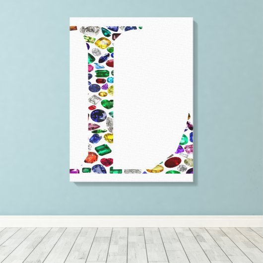 Initial L Leinwanddruck (Insitu (Holzboden))