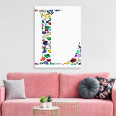 Initial L Leinwanddruck (Insitu (Wohnzimmer))