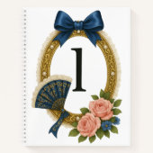 Initial L Personalized Elegant Regency Notizblock (Vorderseite)