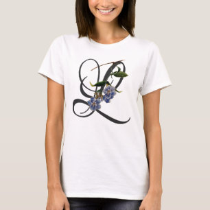 Initial L, Vintag Laurel Clockvine T - Shirt