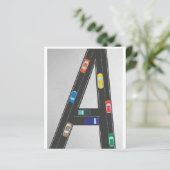 initial letter A in the shape of a road (Stehend Vorderseite)