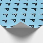 Initial Letter A Monogram Modern Geschenkpapier (Ecke)