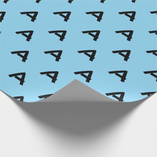 Initial Letter A Monogram Modern Geschenkpapier (Ecke)