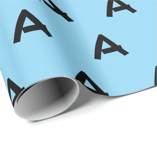 Initial Letter A Monogram Modern Geschenkpapier (Rolleneckpunkt)