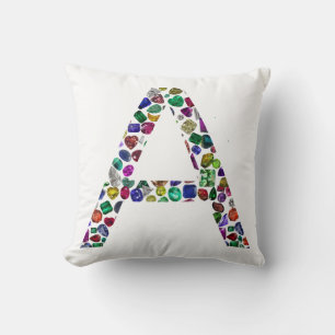 Initial Letter A, Monogram Modern Stylish Trendy Kissen