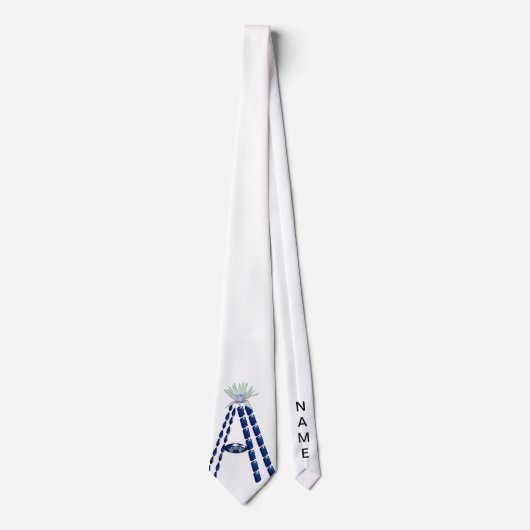 Initial Letter A, Monogram Modern Stylish Trendy Krawatte (Vorderseite)