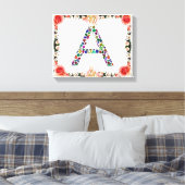 Initial Letter A, Monogram Modern Stylish Trendy Leinwanddruck (Insitu (Schlafzimmer))
