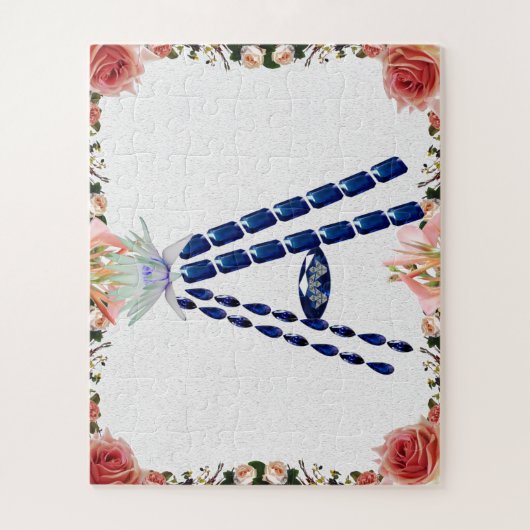 Initial Letter A, Monogram Modern Stylish Trendy Puzzle (Vertikal)