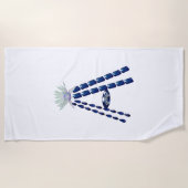 Initial Letter A, Monogram Modern Stylish Trendy Strandtuch (Vorderseite)