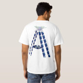 Initial Letter A, Monogram Modern Stylish Trendy T-Shirt (Schwarz voll)