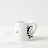 Initial Letter C Floral Butterfly Monogramm Espressotasse (Vorderseite Rechts)
