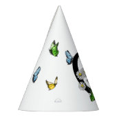 Initial Letter C Floral Butterfly Monogramm Partyhütchen (Links)