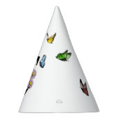 Initial Letter E Floral Butterfly Monogramm Partyhütchen (Rechts)