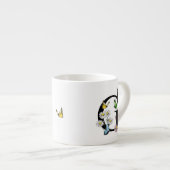 Initial Letter G Floral Butterfly Monogramm Espressotasse (Vorderseite Rechts)